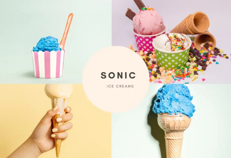 Sonic Ice Cream Menu